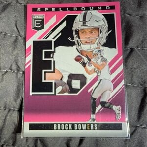 2025 Panini Donruss Elite - Spellbound Brock Bowers E #20 Pink